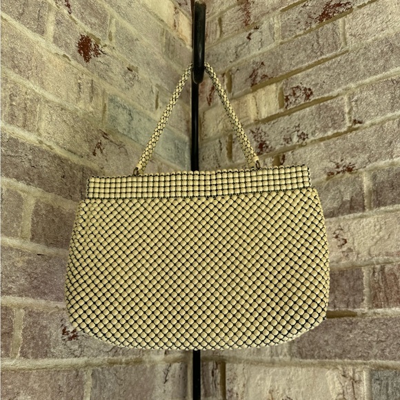 Vintage ivory metal mesh handbag - Picture 8 of 8
